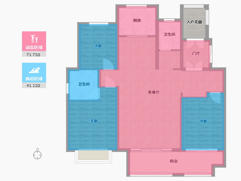 山东省-日照市-君悦府-105.40-户型库-动静分区