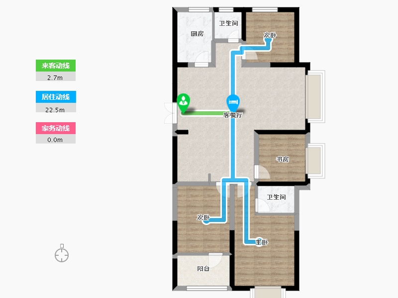 山东省-济宁市-名仕城-101.44-户型库-动静线