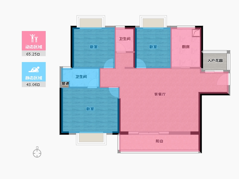 广东省-阳江市-广兴御峰-101.35-户型库-动静分区