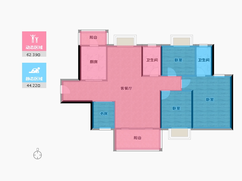 广东省-东莞市-嘉宏锦峯-97.25-户型库-动静分区