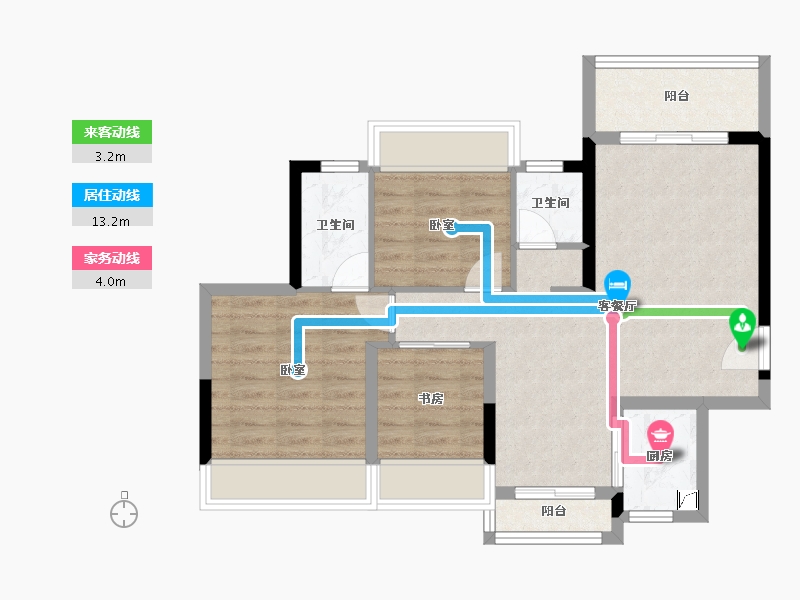 广东省-珠海市-惠景慧园-72.55-户型库-动静线