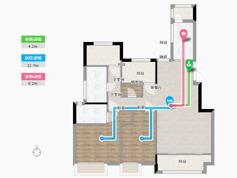 江苏省-苏州市-佳兆业君汇上品-92.00-户型库-动静线