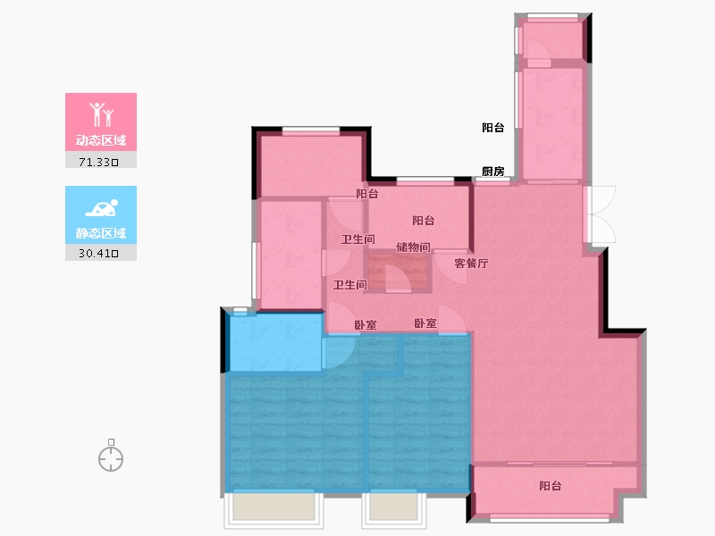 江苏省-苏州市-佳兆业君汇上品-92.00-户型库-动静分区