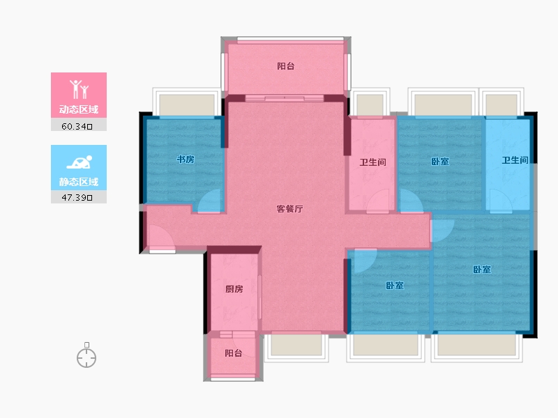 广东省-阳江市-御品缔景湾-97.20-户型库-动静分区