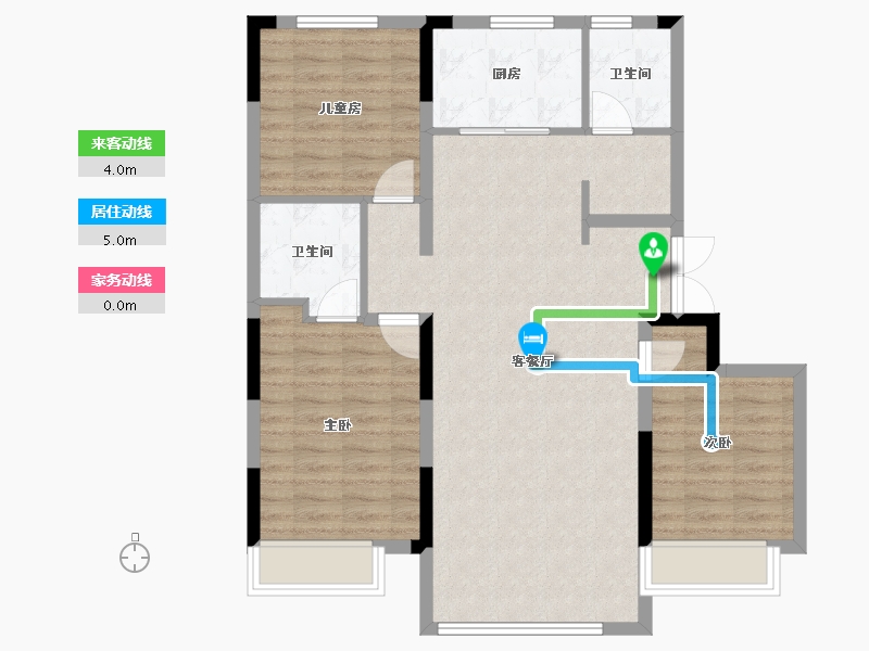 吉林省-长春市-保利和光尘樾-91.18-户型库-动静线