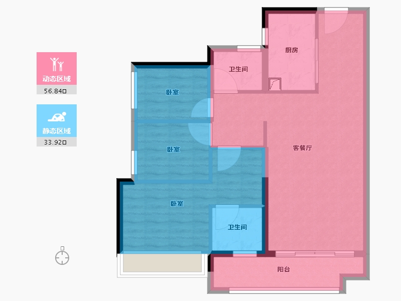 广东省-江门市-新会保利西海岸-81.00-户型库-动静分区