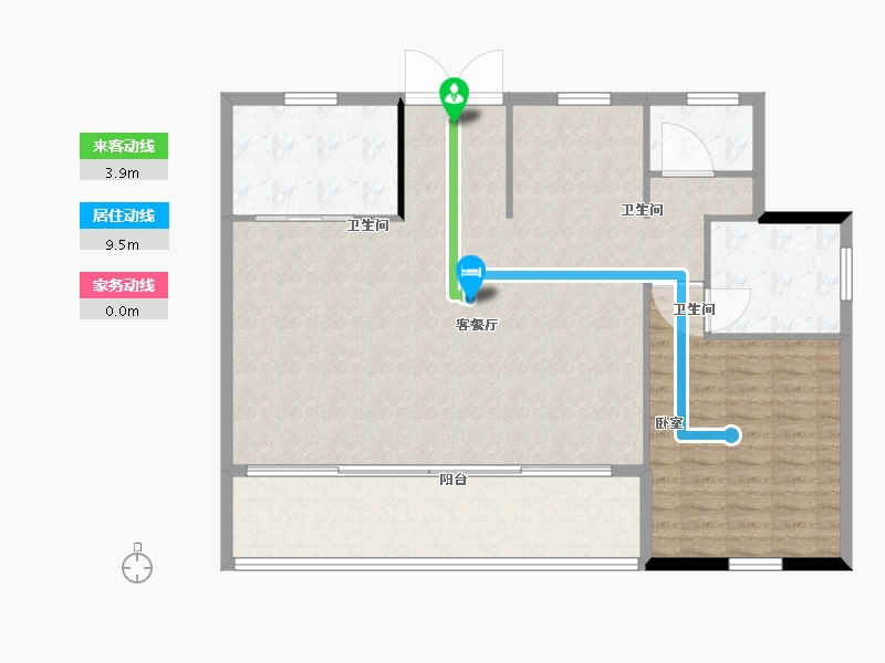 江苏省-苏州市-中梁独墅御湖-119.00-户型库-动静线