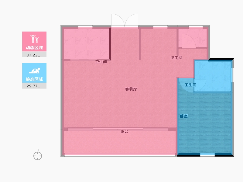 江苏省-苏州市-中梁独墅御湖-119.00-户型库-动静分区