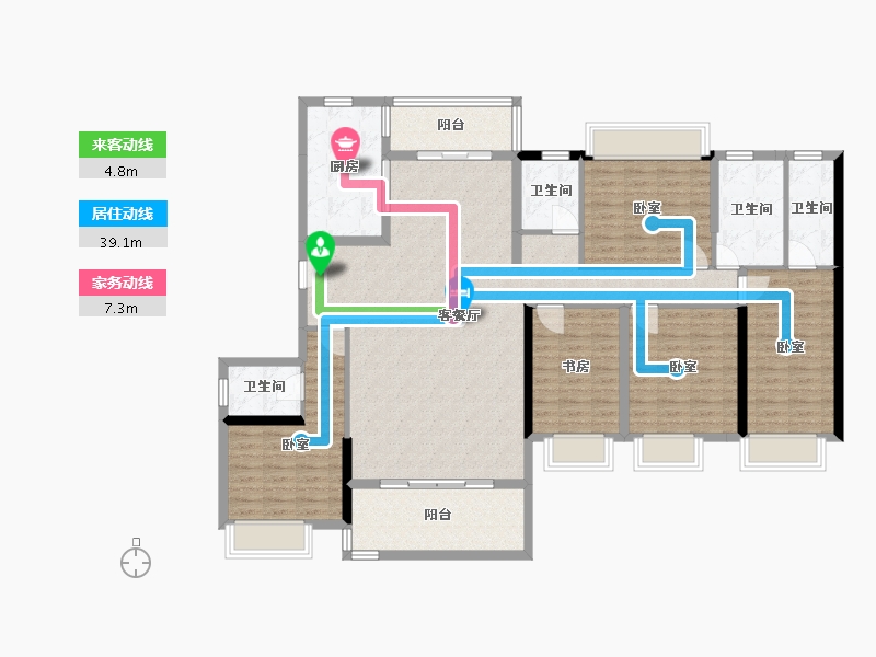 广东省-河源市-坚基·沁园和府-150.61-户型库-动静线