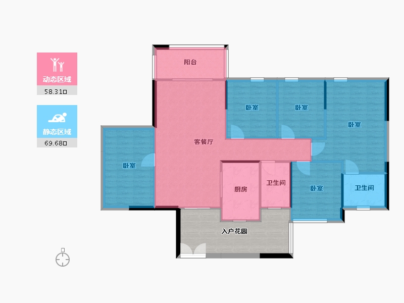 广西壮族自治区-玉林市-中建伴山壹号-133.18-户型库-动静分区