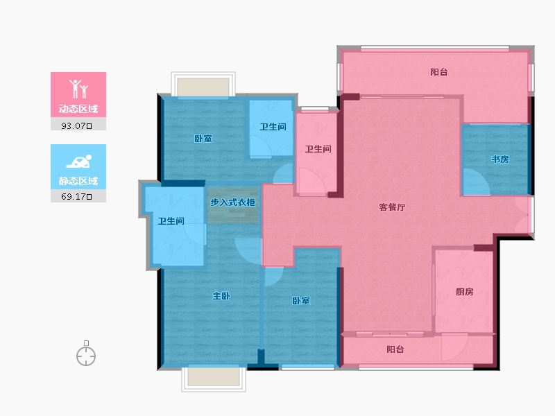 广东省-佛山市-中国铁建国际公馆-149.01-户型库-动静分区