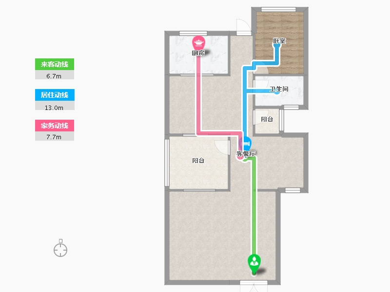 广东省-东莞市-嘉宏锦峯-87.81-户型库-动静线