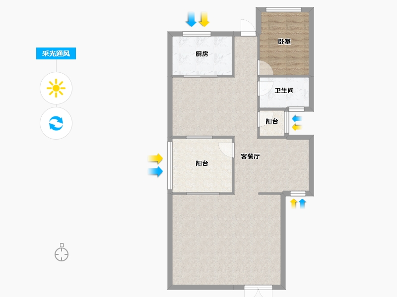 广东省-东莞市-嘉宏锦峯-87.81-户型库-采光通风