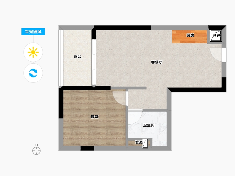 广东省-阳江市-阳江富力湾-43.28-户型库-采光通风