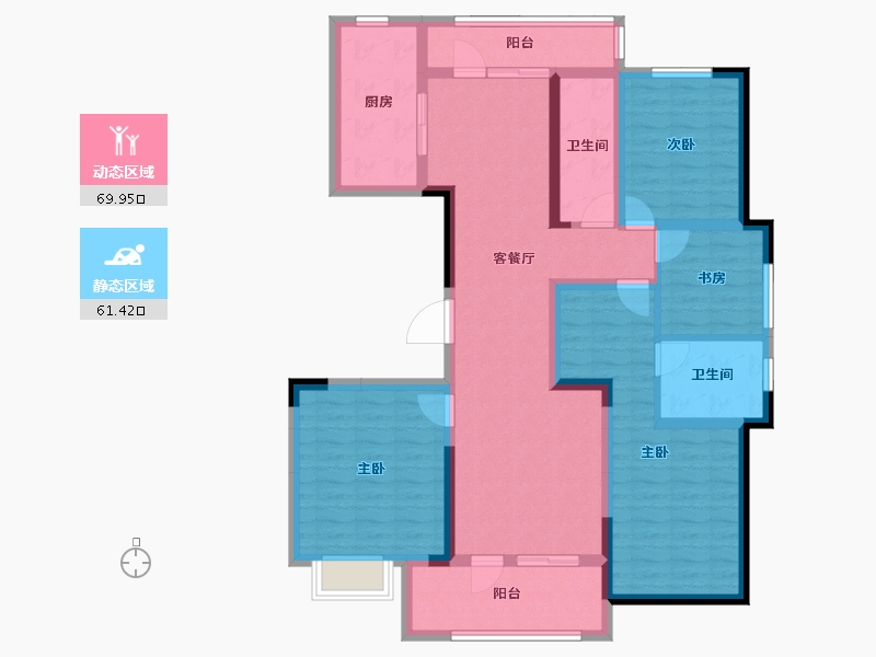 山东省-济宁市-名仕城-116.30-户型库-动静分区