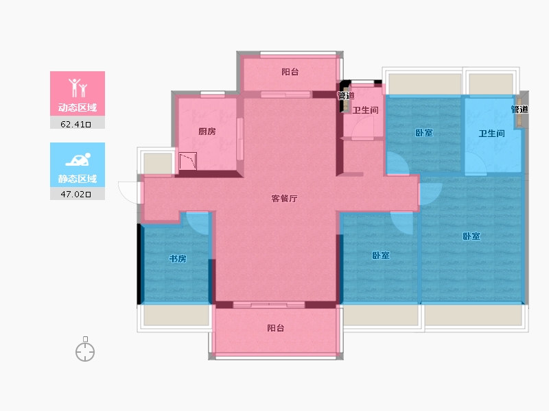 广东省-河源市-河源美的云筑-97.87-户型库-动静分区