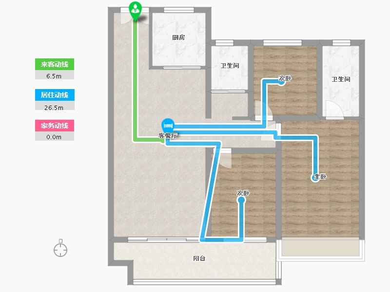 河南省-安阳市-汇富星港湾-104.08-户型库-动静线