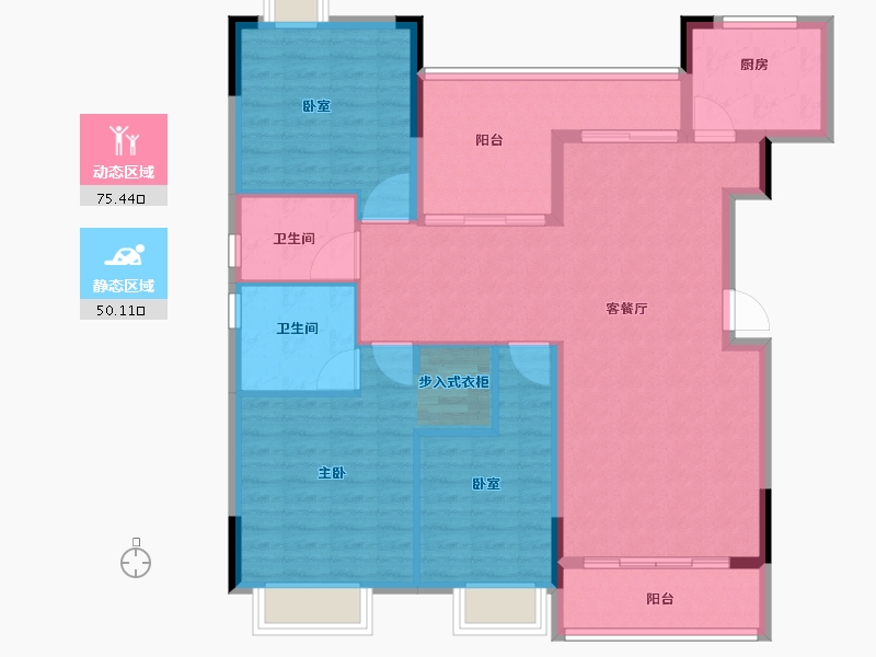 广东省-佛山市-中国铁建国际公馆-114.01-户型库-动静分区