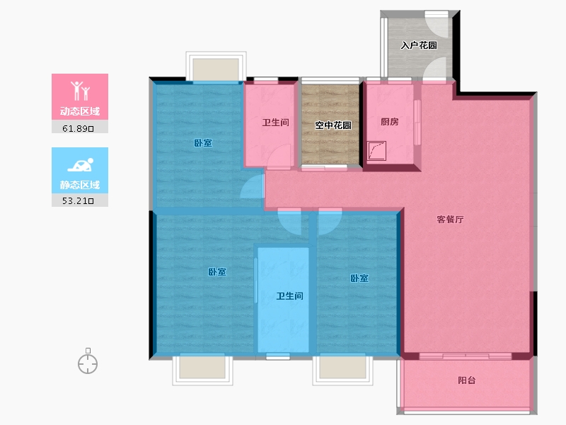 广东省-东莞市-望景台-112.75-户型库-动静分区