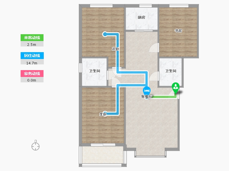 河北省-石家庄市-金城新天地-92.00-户型库-动静线