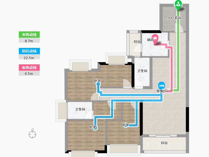 广东省-河源市-东海国际新城-94.42-户型库-动静线