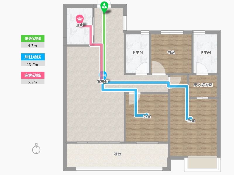 湖南省-邵阳市-江山如画-94.49-户型库-动静线