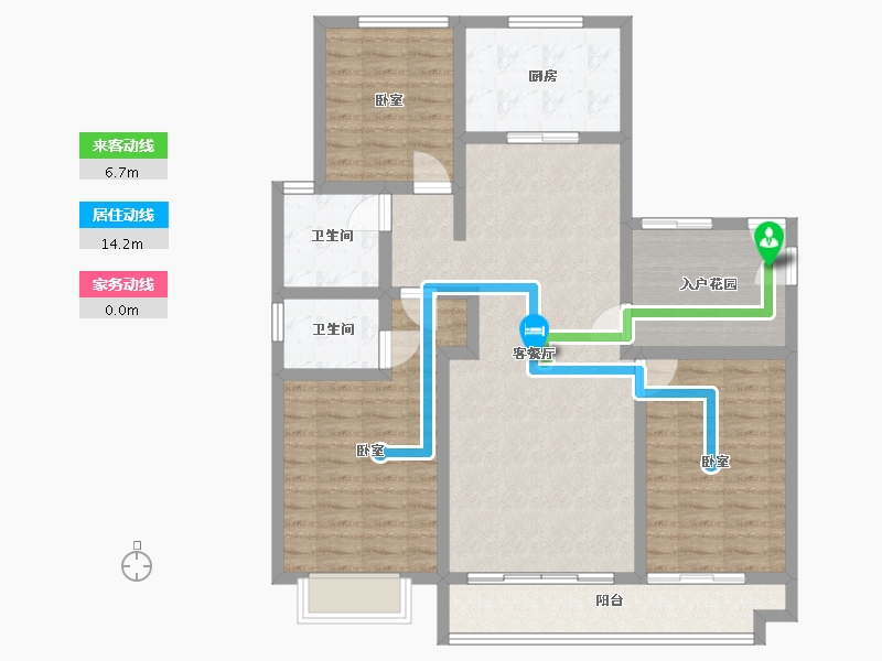 山东省-潍坊市-天骄一品-106.18-户型库-动静线