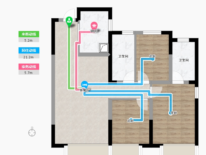 吉林省-长春市-保利和光尘樾-72.54-户型库-动静线