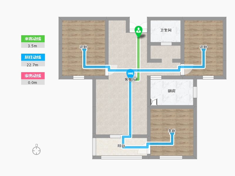 青海省-西宁市-紫金花苑-77.76-户型库-动静线