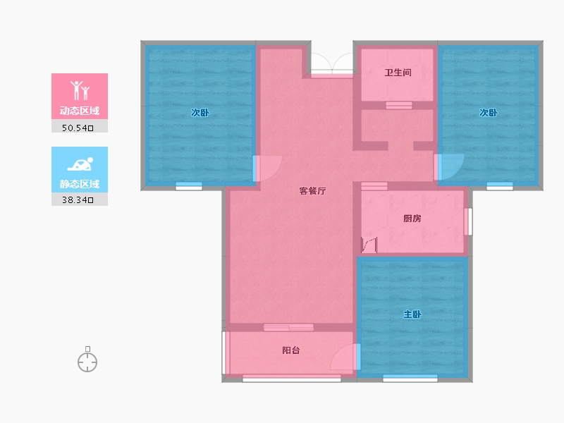 青海省-西宁市-紫金花苑-77.76-户型库-动静分区