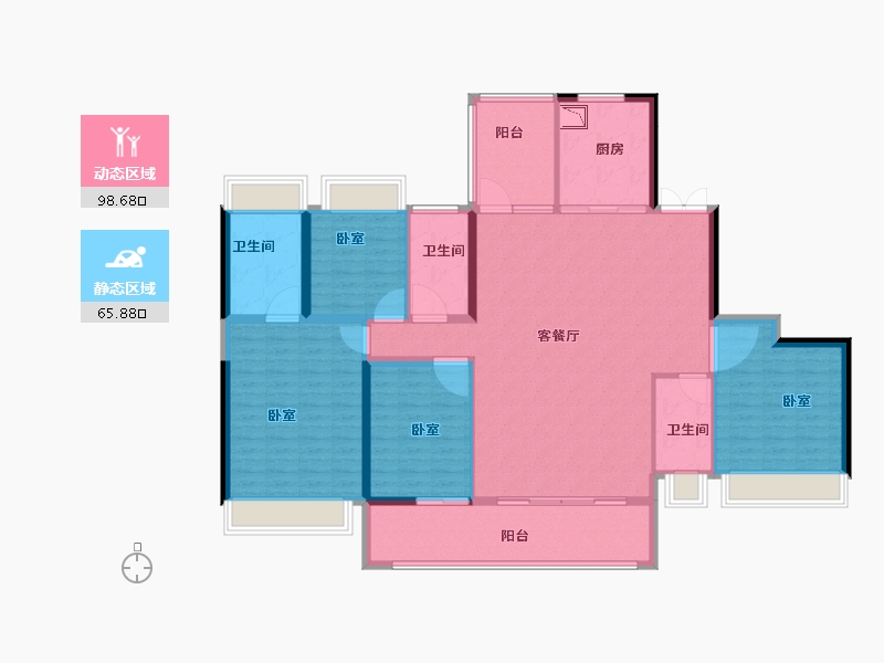 广东省-广州市-中海阅湖壹号-150.00-户型库-动静分区