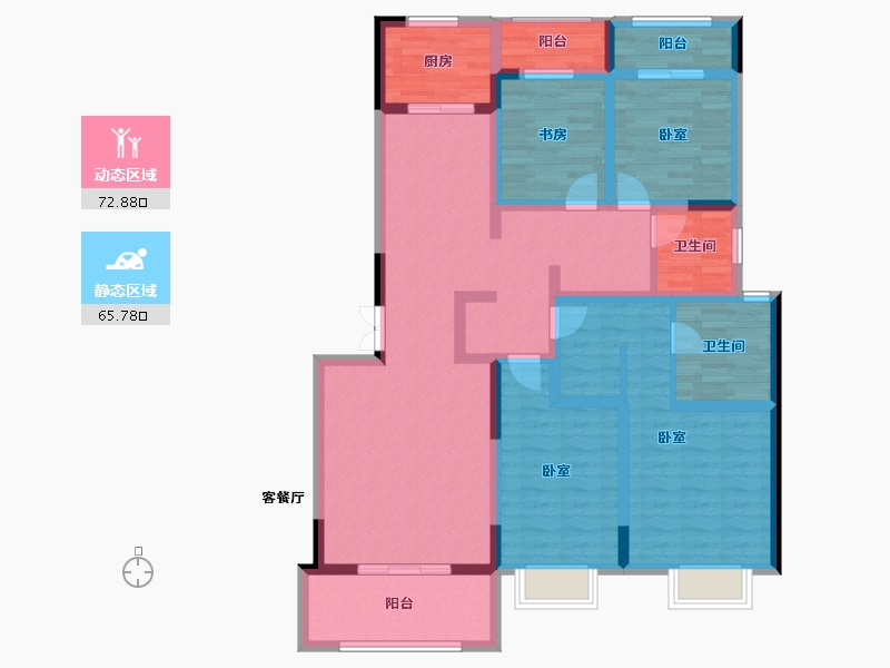 河南省-开封市-林语溪-121.82-户型库-动静分区