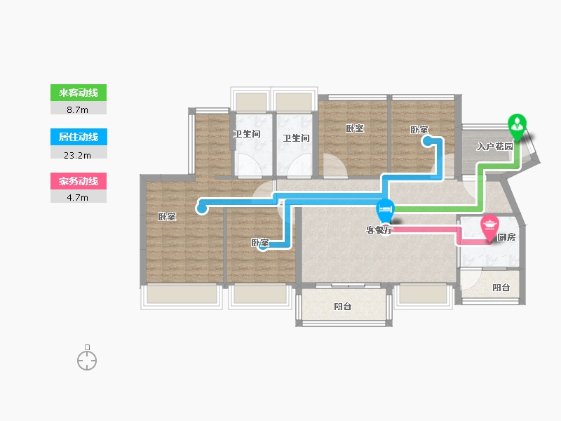 广东省-广州市-珠江花城-103.01-户型库-动静线