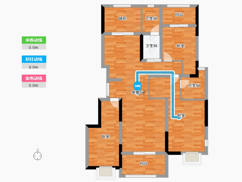 河南省-开封市-林语溪-103.66-户型库-动静线