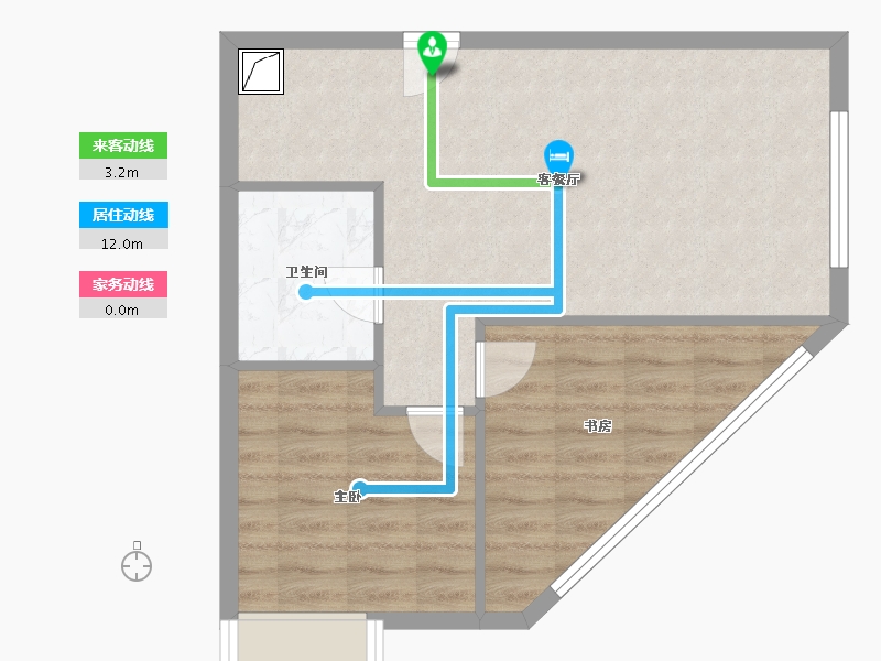 湖南省-湘潭市-阿舍南2号-53.95-户型库-动静线