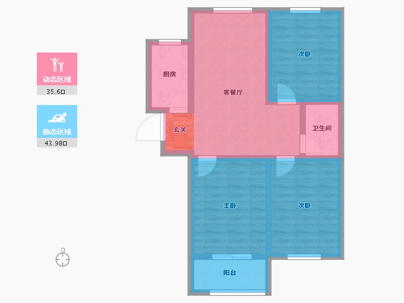 山东省-泰安市-大展麓山郡-70.23-户型库-动静分区