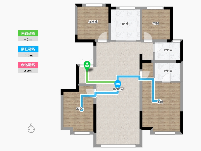 吉林省-长春市-保利和光尘樾-100.32-户型库-动静线