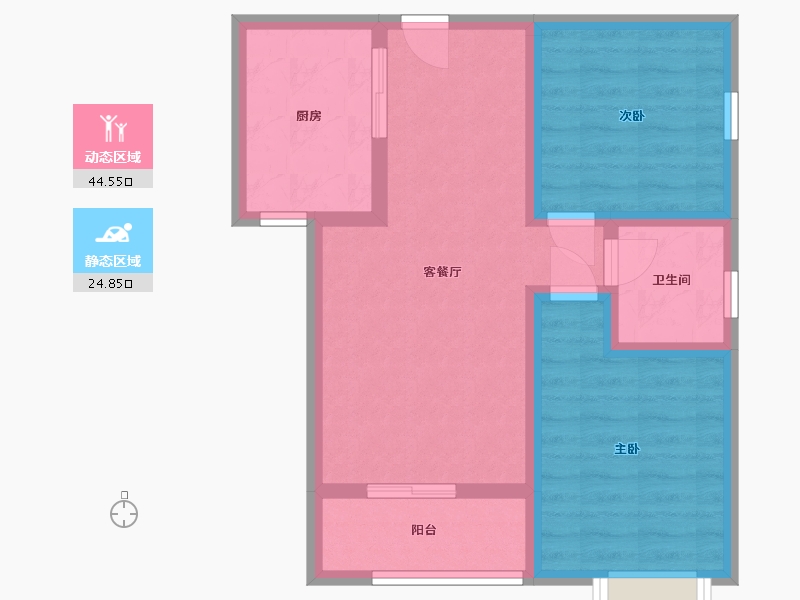 陕西省-西安市-亿润锦悦汇-61.02-户型库-动静分区