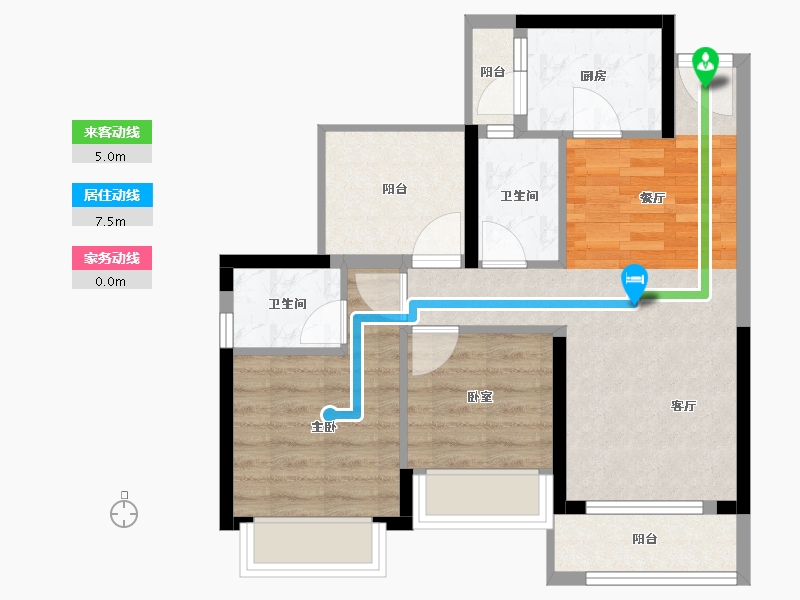 广东省-惠州市-城南春天-64.06-户型库-动静线