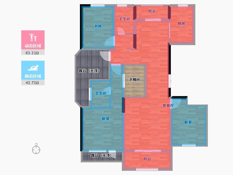 河南省-开封市-林语溪-111.72-户型库-动静分区