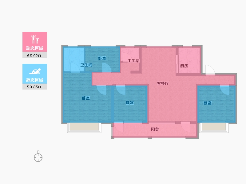 山东省-济宁市-龙城水景苑二期-112.01-户型库-动静分区