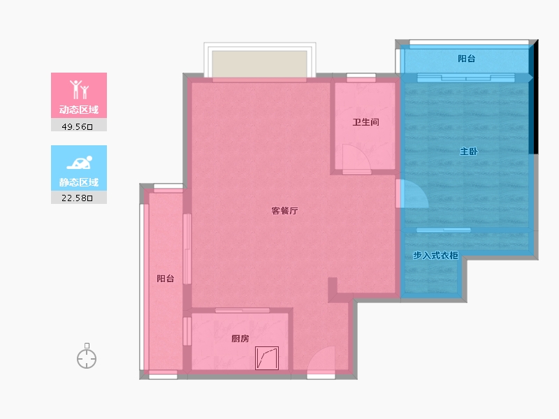 湖南省-湘潭市-阿舍南2号-64.06-户型库-动静分区