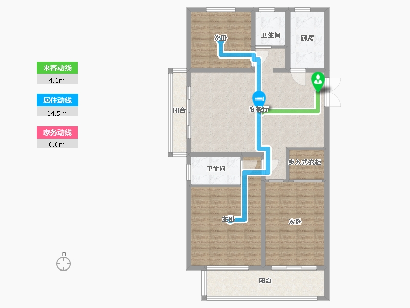 山东省-泰安市-世纪康城-111.20-户型库-动静线