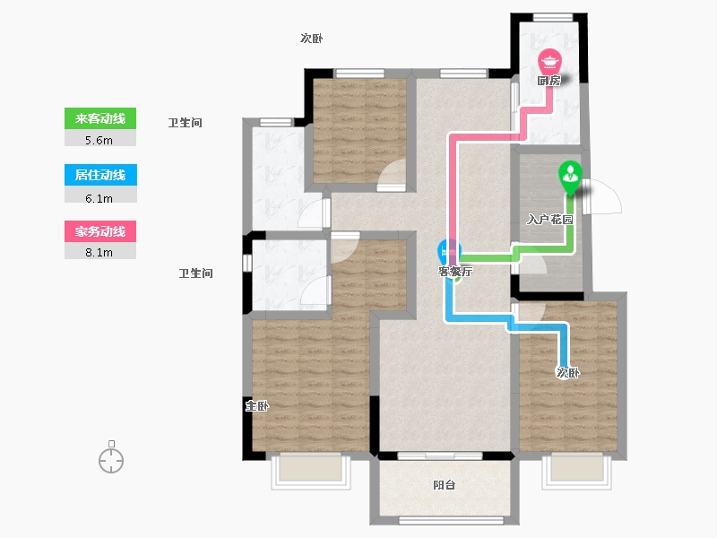 山东省-济宁市-名仕城-108.00-户型库-动静线