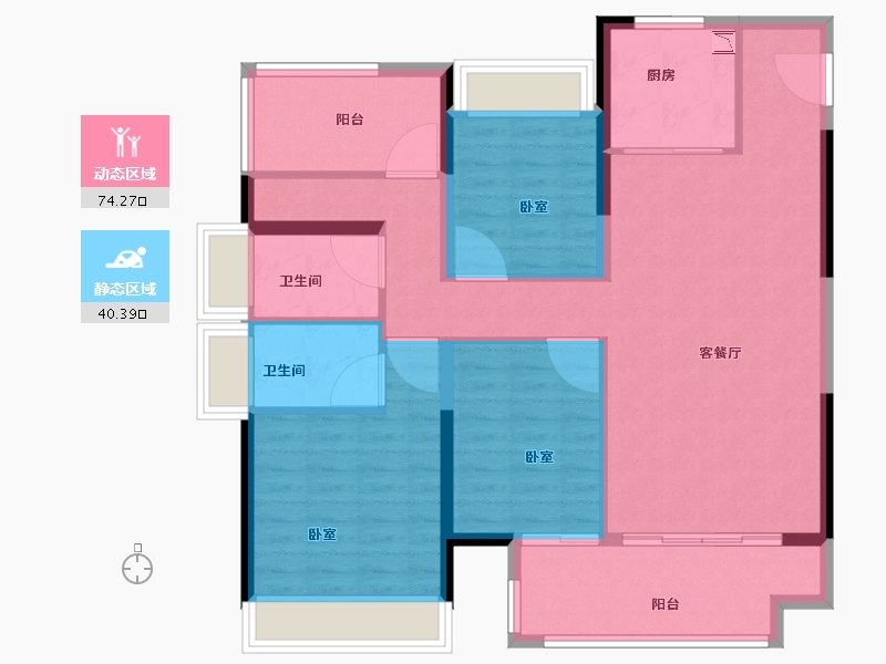 广东省-广州市-中海阅湖壹号-103.01-户型库-动静分区