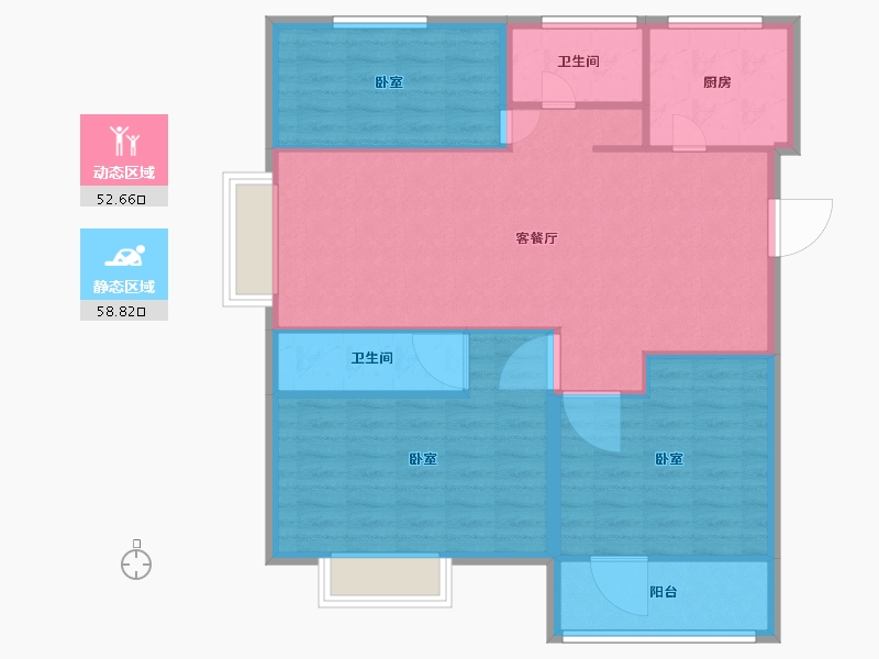 山东省-济宁市-龙城水景苑二期-102.01-户型库-动静分区