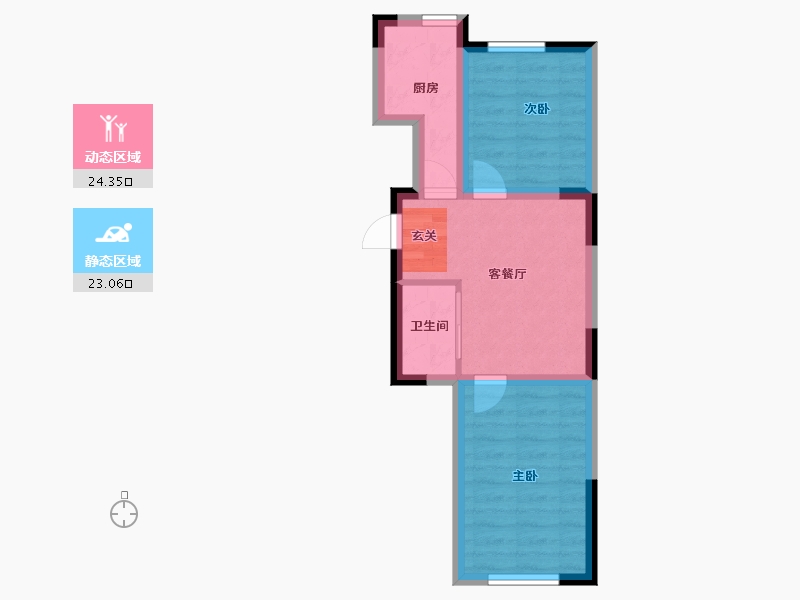 吉林省-长春市-后现代橙-41.43-户型库-动静分区