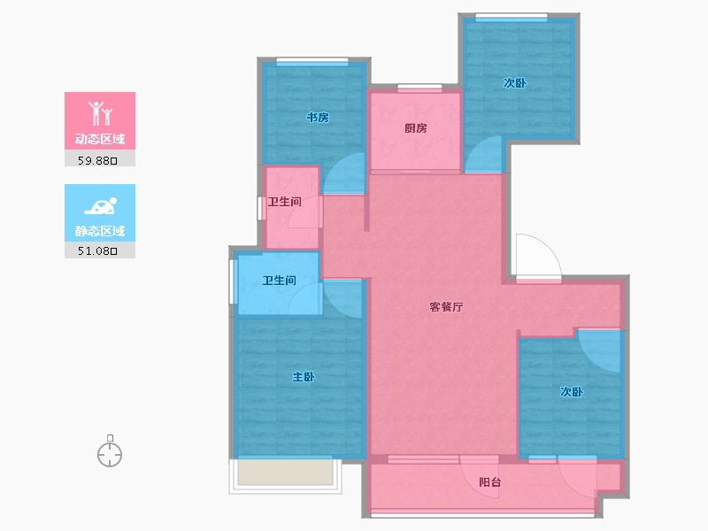 山东省-潍坊市-潍坊商谷-100.00-户型库-动静分区