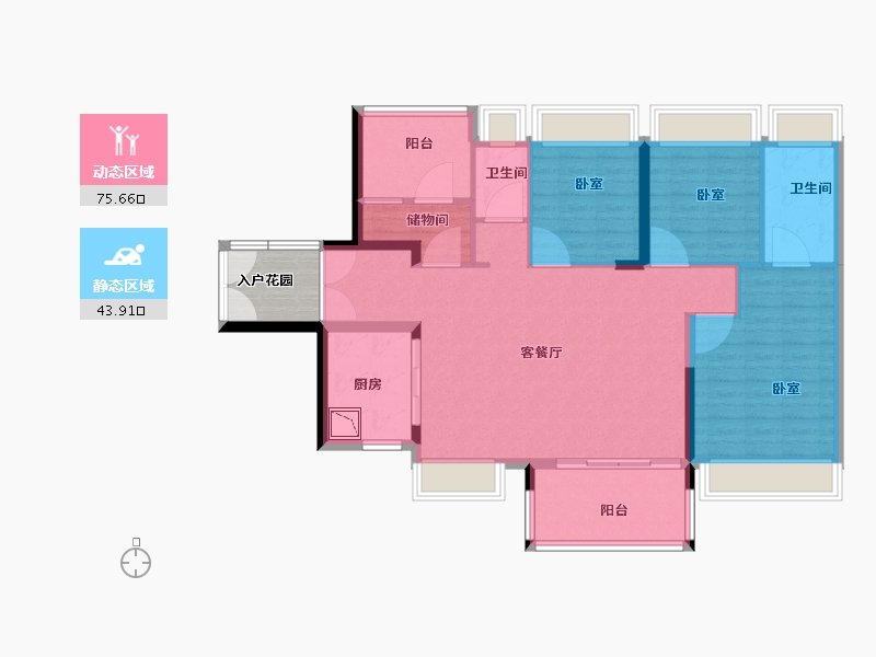 广东省-广州市-亚运城-113.01-户型库-动静分区