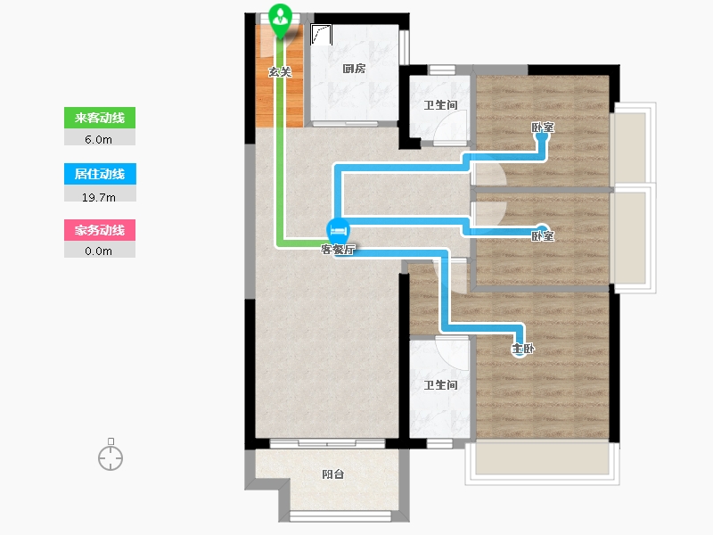 广东省-惠州市-海伦艺境-75.38-户型库-动静线